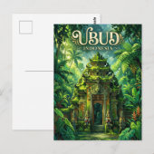 Ubud Monkey Forest Indonesia ポストカード (正面/裏面)