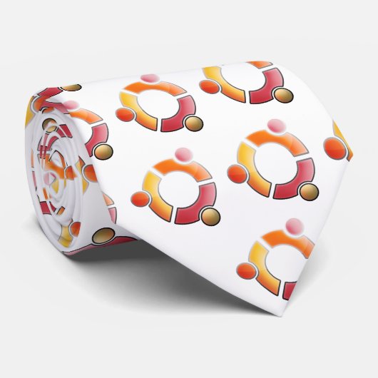 Ubuntuのガラスタイ ネクタイ (ロール)