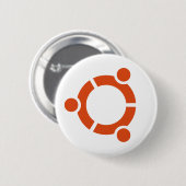 Ubuntuのロゴボタン 缶バッジ (正面&裏面)