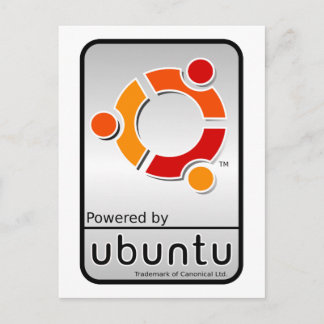 Ubuntuの郵便はがきによって動力を与えられる ポストカード