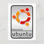 Ubuntuの郵便はがきによって動力を与えられる ポストカード (正面)