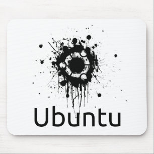 Ubuntuのinkblotのマウスパッド マウスパッド