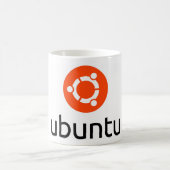 UbuntuのLinuxのロゴ コーヒーマグカップ (中央)