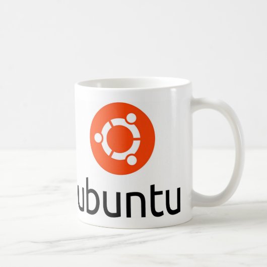 UbuntuのLinuxのロゴ コーヒーマグカップ (右)