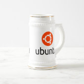 UbuntuのLinuxのロゴ ビールジョッキ (正面右)