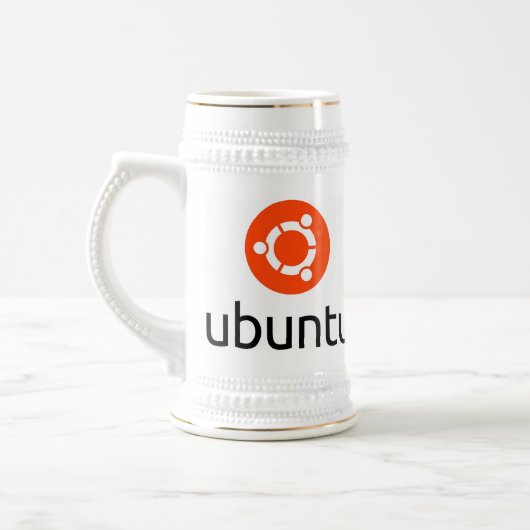 UbuntuのLinuxのロゴ ビールジョッキ (左)