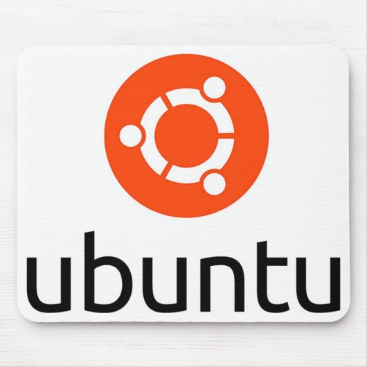 UbuntuのLinuxのロゴ マウスパッド (正面)
