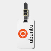 UbuntuのLinuxのロゴ ラゲッジタグ (正面縦)