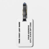 UbuntuのLinuxのロゴ ラゲッジタグ (裏面縦)