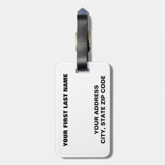 UbuntuのLinuxのロゴ ラゲッジタグ (裏面縦)