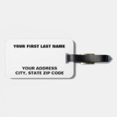 UbuntuのLinuxのロゴ ラゲッジタグ (裏面横)