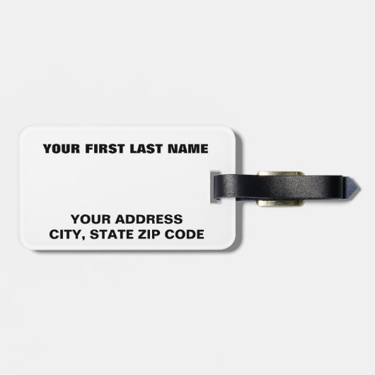 UbuntuのLinuxのロゴ ラゲッジタグ (裏面横)