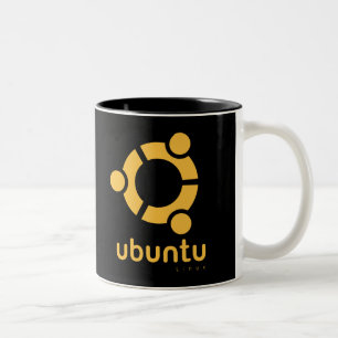 UbuntuのLinuxの開いた源 ツートーンマグカップ