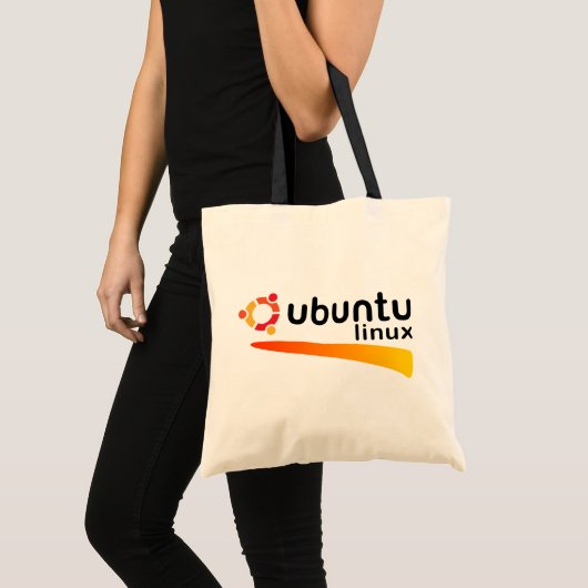 UbuntuのLinuxの開いた源 トートバッグ (正面(商品))