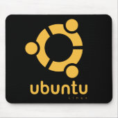 UbuntuのLinuxの開いた源 マウスパッド (正面)