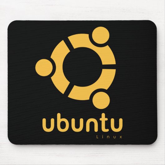 UbuntuのLinuxの開いた源 マウスパッド (正面)