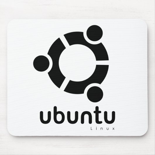 UbuntuのLinuxの開いた源 マウスパッド (正面)