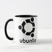 UbuntuのLinuxの開いた源 マグカップ (左)