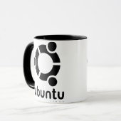 UbuntuのLinuxの開いた源 マグカップ (正面左)