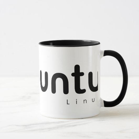 UbuntuのLinuxの開いた源 マグカップ (右)