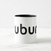 UbuntuのLinuxの開いた源 マグカップ (中央)