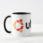 UbuntuのLinuxの開いた源 マグカップ (左)