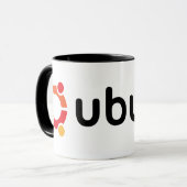 UbuntuのLinuxの開いた源 マグカップ (正面左)
