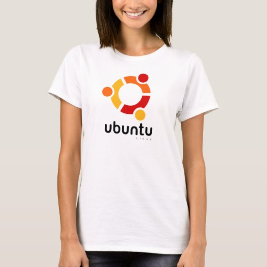 UbuntuのLinuxの開いた源 Tシャツ (正面)