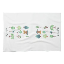 Ubuntuツリーキッチンタオル