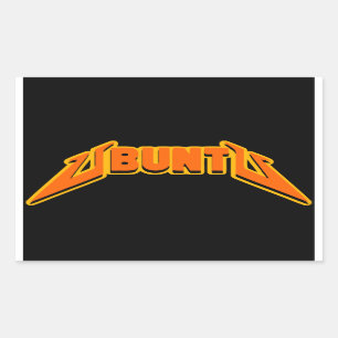 Ubuntuロック·パロディ·ロゴ·ステッカー 長方形シール