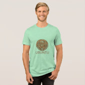 Ubuntu精神Tシャツ | 共通の人間性 トライブレンドTシャツ (正面全面)