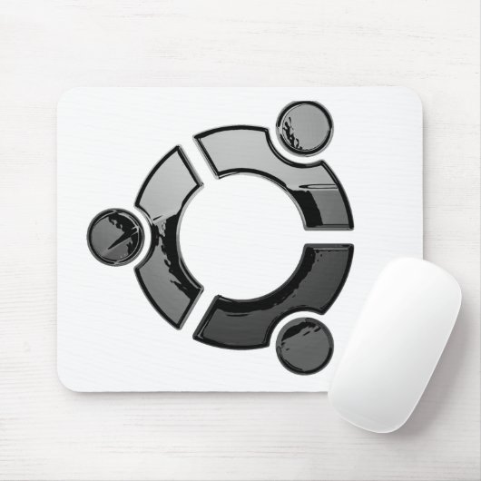 Ubuntu (クロム) マウスパッド (マウス)