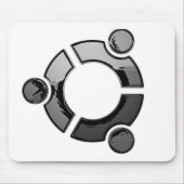 Ubuntu (クロム) マウスパッド (正面)