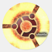 Ubuntu ラウンドシール (正面)
