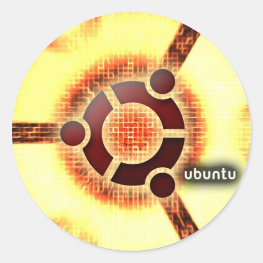 Ubuntu ラウンドシール (正面)