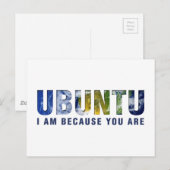 Ubuntu – 私は君が ポストカード (正面/裏面)