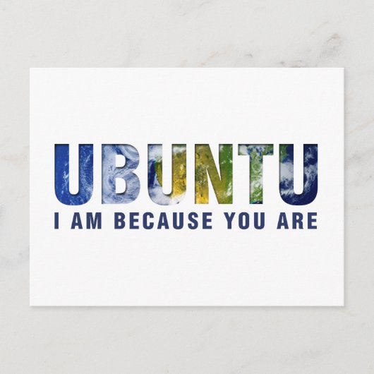 Ubuntu – 私は君が ポストカード (正面)