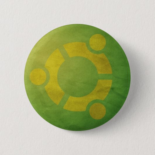 Ubuntu 缶バッジ (正面)