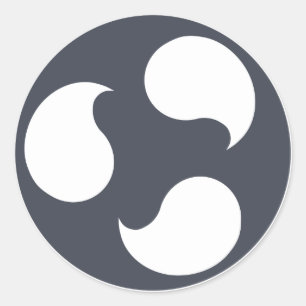Ubuntu Budgieスタンプ ラウンドシール
