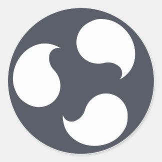 Ubuntu Budgieスタンプ ラウンドシール