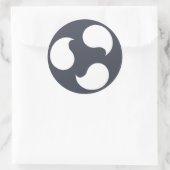 Ubuntu Budgieスタンプ ラウンドシール (バッグ)