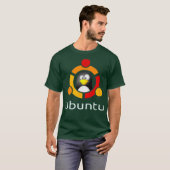 Ubuntu Linu Os funny Tu Penguin Tee Tシャツ (正面フル)