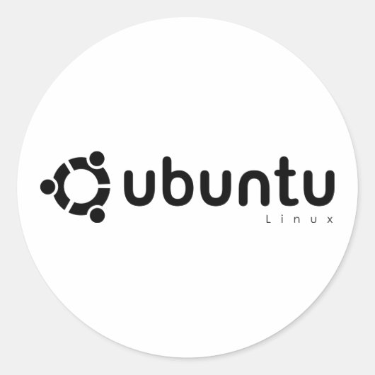 Ubuntu Linuxオープンソース ラウンドシール (正面)