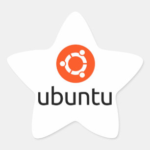 Ubuntu Linuxロゴシール 星シール