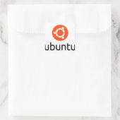 Ubuntu Linuxロゴ スクエアシール (バッグ)