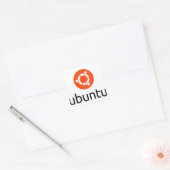 Ubuntu Linuxロゴ スクエアシール (封筒)