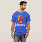 Ubuntu Os  Linu Tu Penguin Tee Tシャツ (正面フル)
