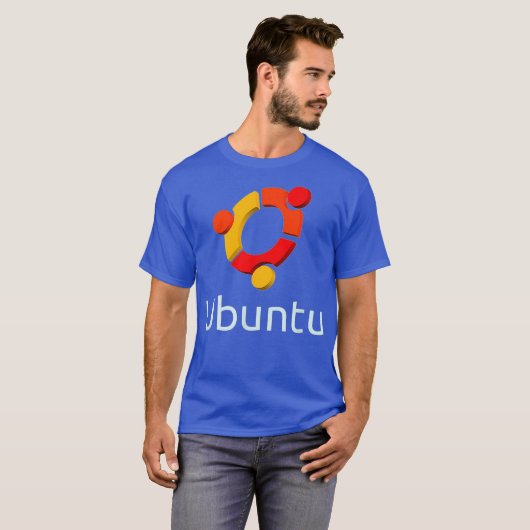 Ubuntu Os Linu Tu Penguin Tee Tシャツ (正面フル)