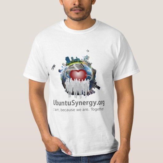 Ubuntu Synergy- Tシャツ – 男 (正面)