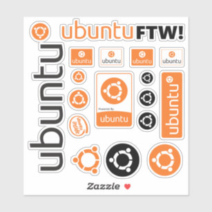 Ubuntuシール | Zazzle JP